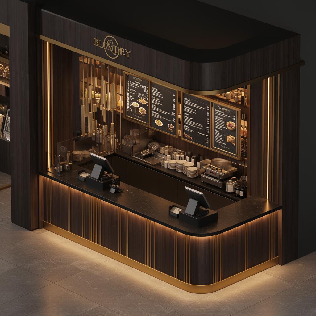 3D render of Counter & Reception